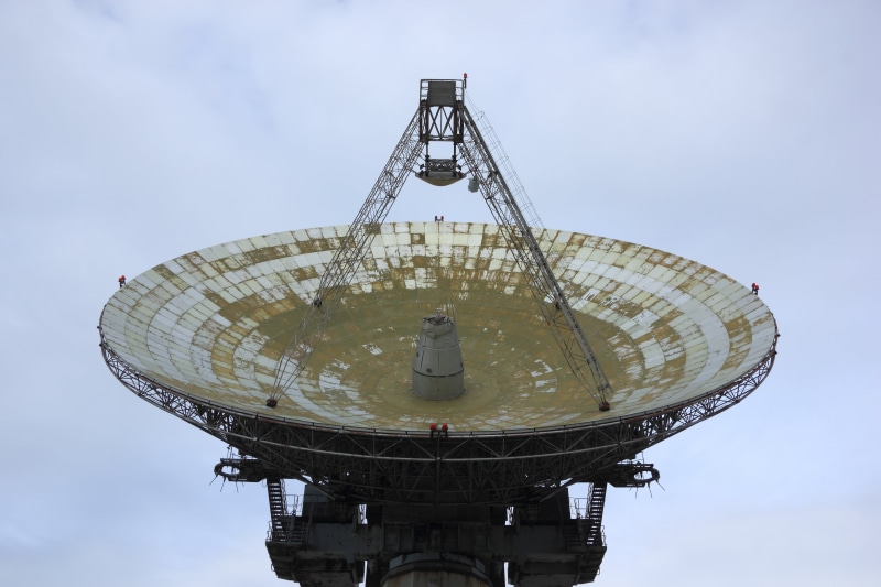 radio Telescope, irbene, architecture, astronomy, construction industry, antenna - Aerial, cloud - sky, machinery, wireless Technology, 5K, telecommunications Equipment