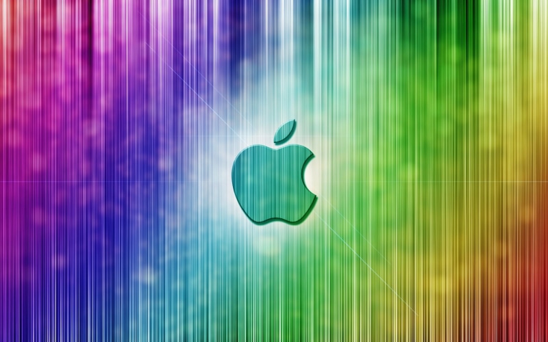 Colorful, Apple, Stripes, 1080P, vertical