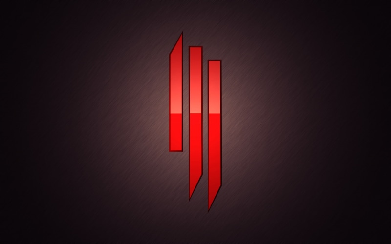 simple background, lines, stripes, Skrillex, red, 1080P