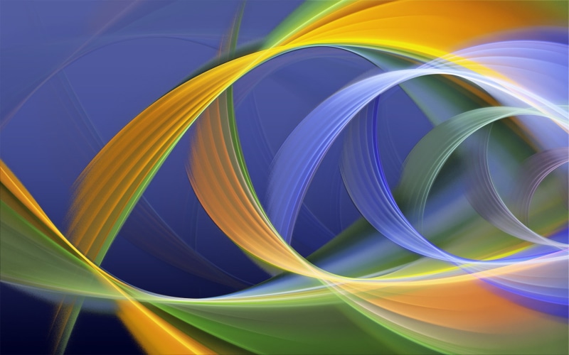 rays, lines, volume, hinge, colors, green, ink, yellow, blue, illustration, Abstract, 1080P, flexural