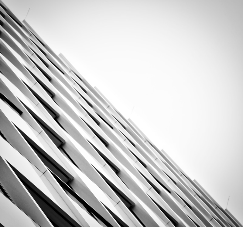 copy space, architecture, built structure, perspective, day, low angle view, nature, no people, line, sky, window, exterior, structure, city, futuristic