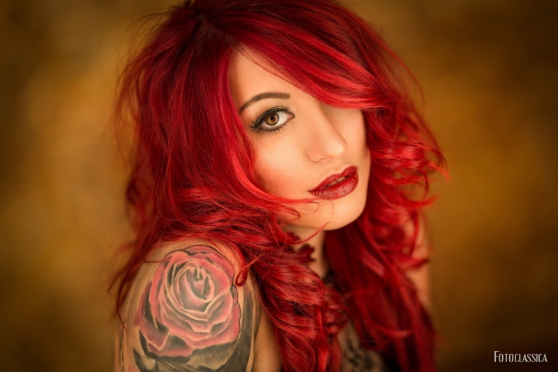 adult, face, dyed hair, red, one person, indoors, 1080P, fashion, beauty, dyed red hair, headshot, hairstyle, beautiful people, hair, redhead, portrait