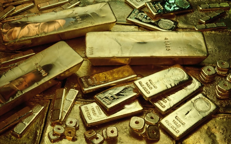 metal, gold, 2K, Gold Bar
