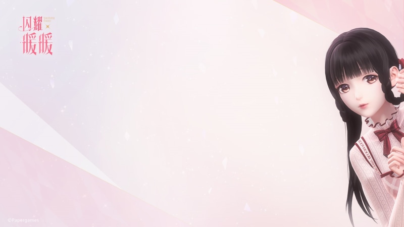 simple background, nikki, shining nikki, anime girls, 1080P, dark hair