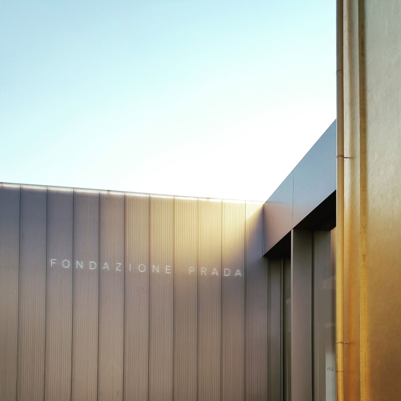 italy, window, milano, sunlight, copy space, corrugated, blue, design, nature, geometry, pattern, outdoors, wood - material, prada, building, building exterior