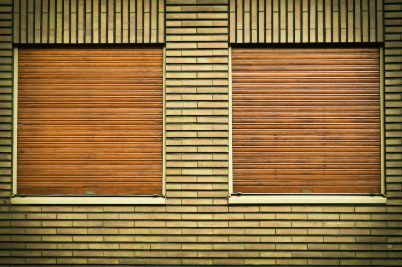 wall - building feature, trist, garage, blinds, architecture, no people, privacy, shutter, stone, outdoors, backgrounds, brown, brick, corrugated iron