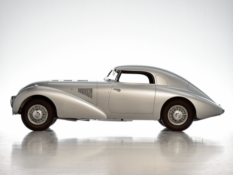 1938, retro, 540k, mercedes, streamliner, 1080P, benz, w29