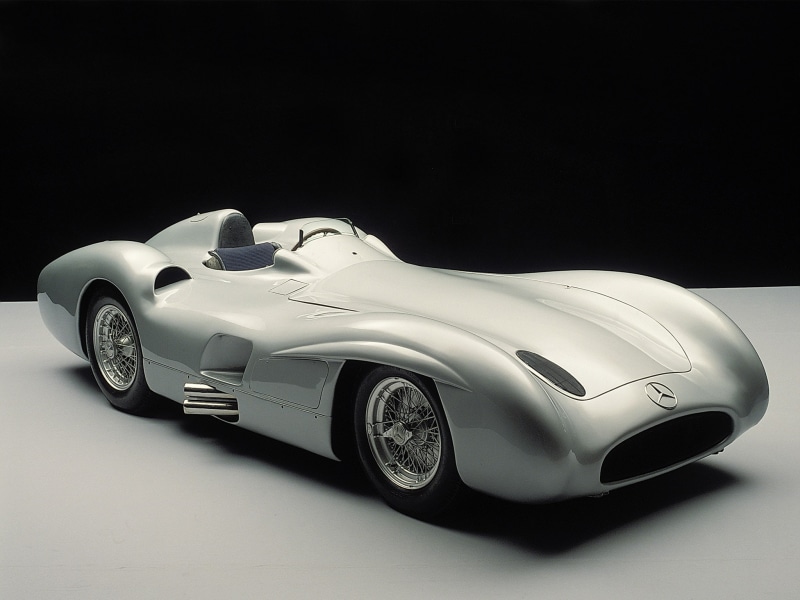 mercedes, w196r, supercar, 1080P, retro, racing, supercars, 1954, benz, streamliner, race, 300, slr