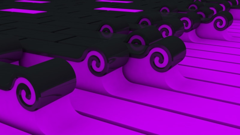 pink color, art installation, backgrounds, shape, blue, communication, waveforms, 1080P, number, neon, high angle view, purple, pattern, 3D Abstract, no people