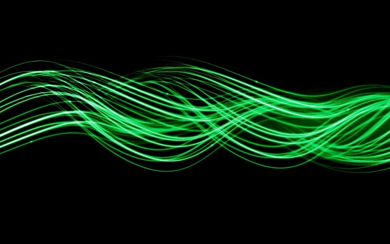 digital art, green, shapes, 720P, waveforms