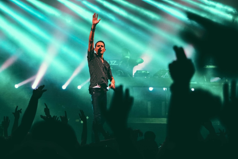 performance, human arm, button, stage - Performance Space, youth Culture, nightclub, enjoyment, silhouette, emotion, lighting equipment, singer, night