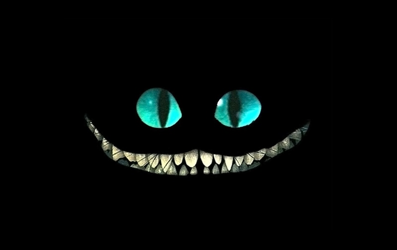 blue, indoors, obscured face, dark, people, artificial, close-up, illuminated, cheshire cat  screensaver, creativity, 720P, light - natural phenomenon
