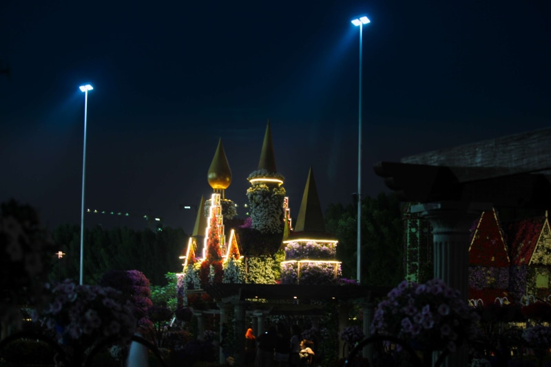 built structure, illuminated, history, nature, celebration, religion, outdoors, artificial flowers, spirituality, building, architecture, night, travel destinations