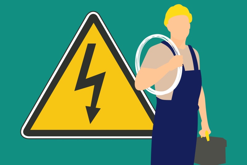 work, repair service, business, professional, one person, direction, arrow symbol, electrician, cable, job, directional sign, voltage, staff, working, flat
