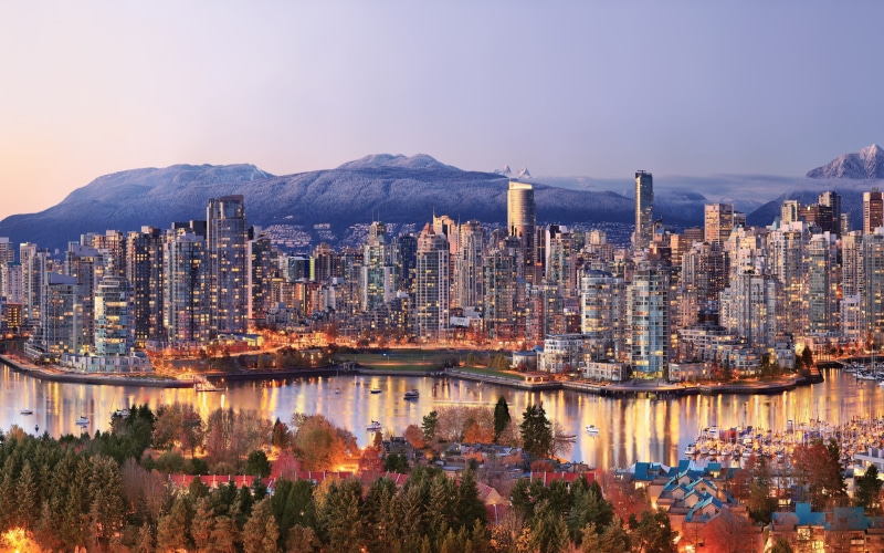 the city, Canada, 4K, Vancouver