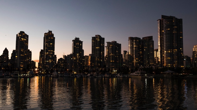 river, Vancouver, cityscape, water, Canada, skyscraper, reflection, 1080P
