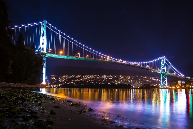 nature, river, travel destinations, vancouver, engineering, bay, transportation, water, suspension bridge, architecture, lions gate bridge, bridge, sky