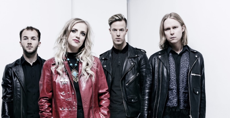 jacket, young men, indoors, adult, black jackets, music, young women, aggression, leather jackets, hair, emotion, teenager, Haloo Helsinki!, looking at camera