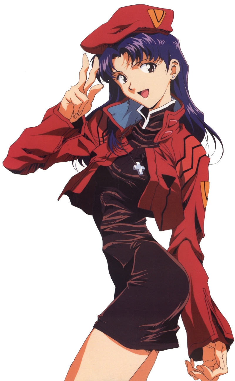 4K, anime girls, Katsuragi Misato, Neon Genesis Evangelion