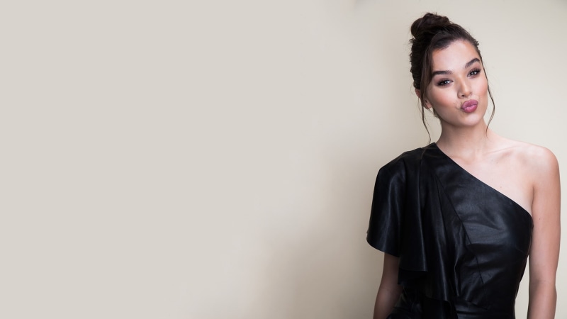 actress, 1080P, black clothing, brown eyes, brunette, women, celebrity, Hailee Steinfeld