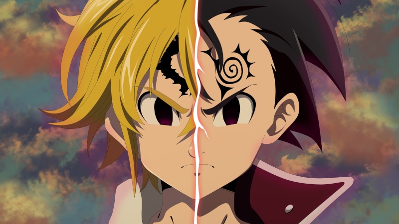 4K, anime, meliodas, anime boys, Nanatsu no Taizai, demon, Zeldris, Nanatsu no Fushigi no Owarutoki