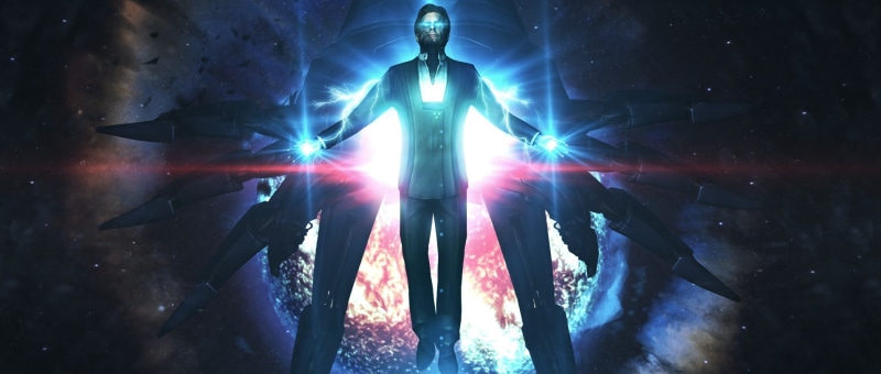 adult, laser, leisure activity, light, front view, illuminated, digital composite, men, music, Mass Effect 3, full length, one person, night, Mass Effect