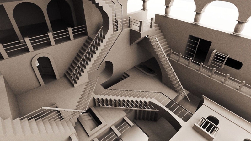 render, M. C. Escher, 720P