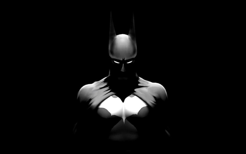 superhero, studio shot, indoors, lifestyles, men, dark, front view, Batman, unrecognizable person, 720P, copy space, one person, darkroom, artwork, human hand