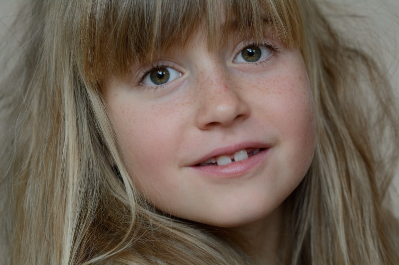 headshot, child, blond Hair, girls, Blond, eye, cute, pretty, 5K, Girl, smiling, females, pre-adolescent child, beautiful, human, long Hair, color Image