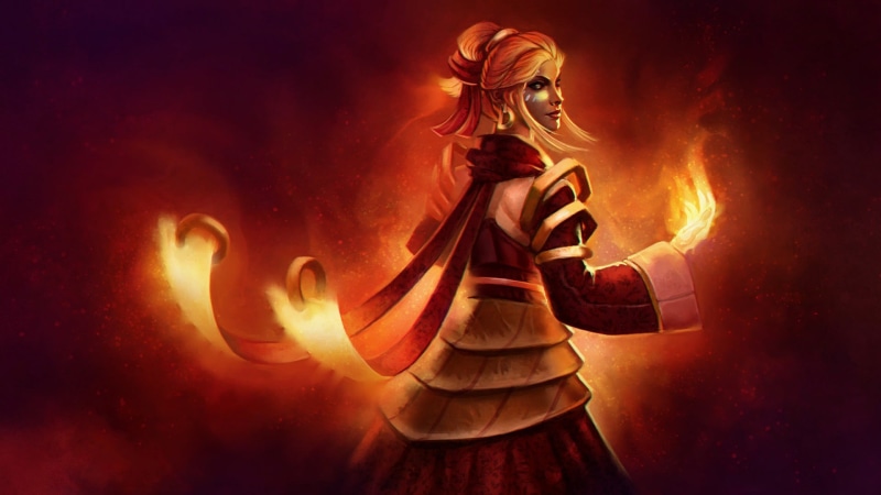 fantasy art, Valve Corporation, Defense of the ancient, Dota 2, one person, Online games, video games, dark, night, mystery, religion, adult, women, Lina