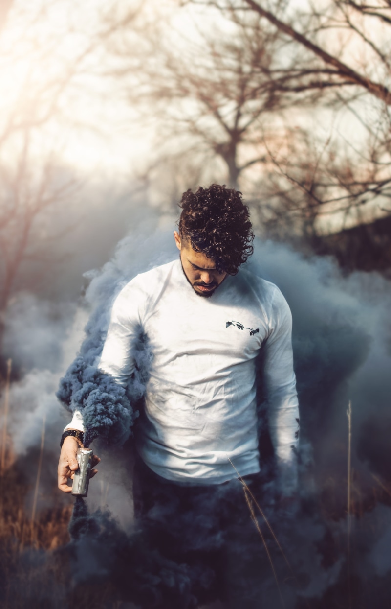 festival, hair, tree, smoky, man, pants, fort collins, land, real people, 5K, bomb, leisure activity, young adult, colorado, front view, person, casual clothing