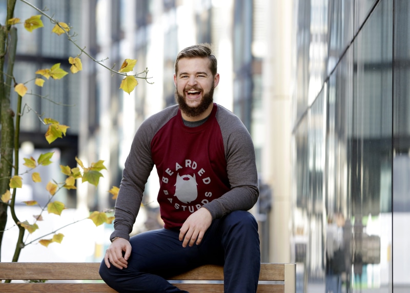 young men, outfit, street, emotion, front view, leisure activity, person, facial expression, casual clothing, male model, 4K, three quarter length, handsome