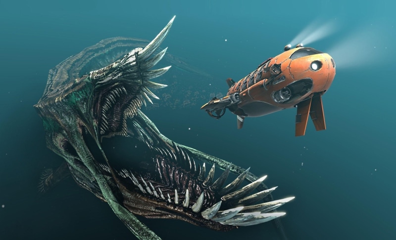 sea, no people, animal, marine, swimming Animal, orange, outdoors, undersea, 2K, animals in the wild, reef, animal themes, vertebrate, science, predator