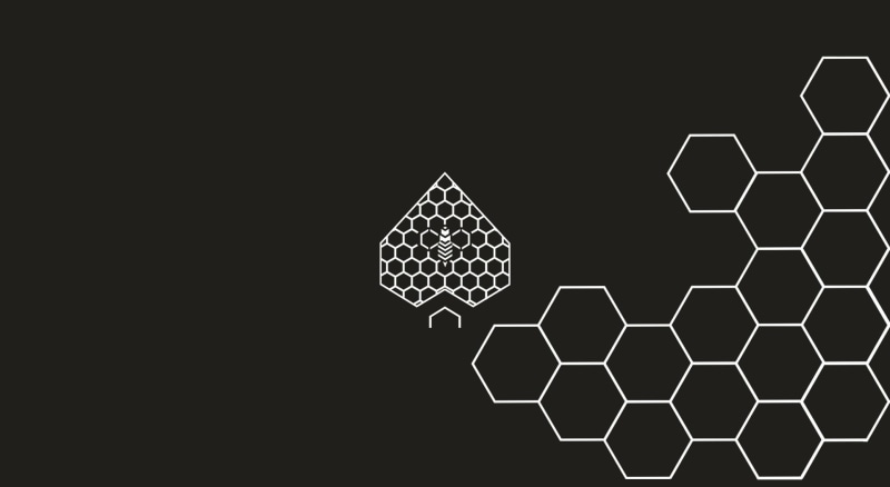 indoors, metal, hexagon, cut out, Poker, shape, nature, studio shot, black background, geometric shape, white color, no people, 1080P, technology, bees