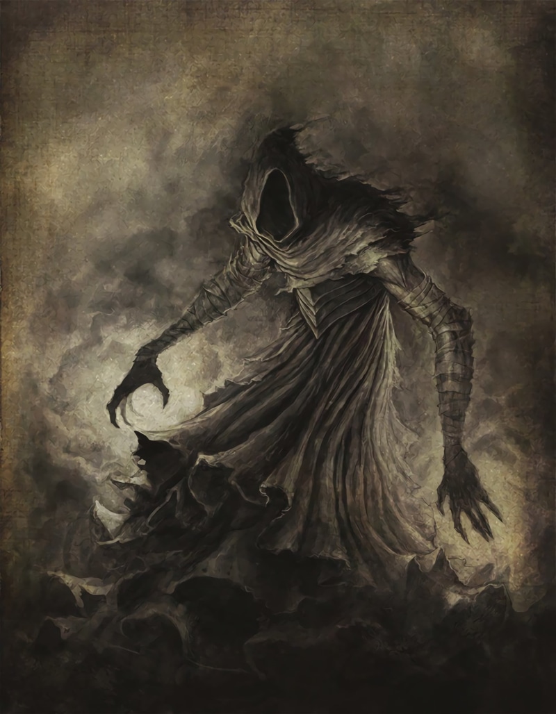 cloaks, digital, demon, faceless, 1080P, creepy, creature