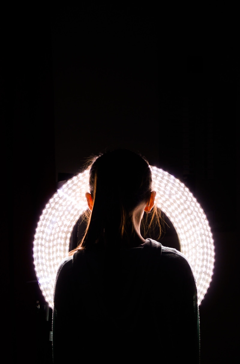 round, young Women, night, beautiful, 2K, young Adult, black Background, women, standing, beauty, explore, light, people, backlit, one Person, studio light