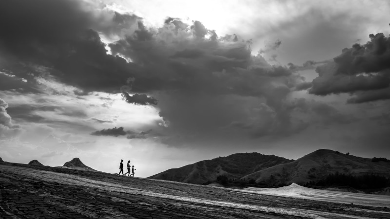 contrast, candid, Romania, outdoor, Buzău, europe, landscape, photograph, three, nature, blackandwhite, clouds, street photography, near, outdoors, mountain