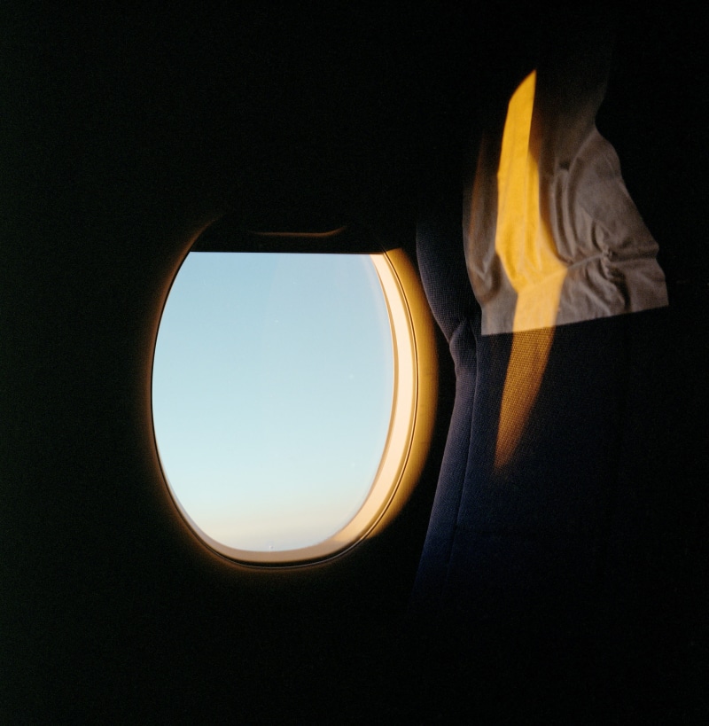 empty, seat, blue, transportation, transparent, aeroplane, looking, sunrise, mode of transportation, kodak, mid-air, window, vehicle interior, nature, airplane