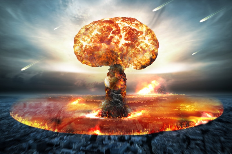 exploding, sunset, outdoors, motion, no people, mushroom, energy, explosion, cloud, orange color, nuclear attack, nature, long exposure, destruction, close-up