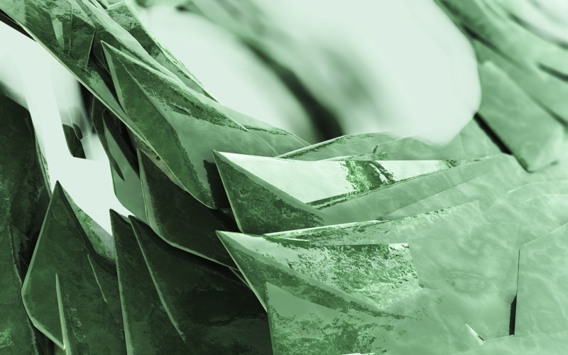hd, 720P, green, mirror, shards, artistic, nature