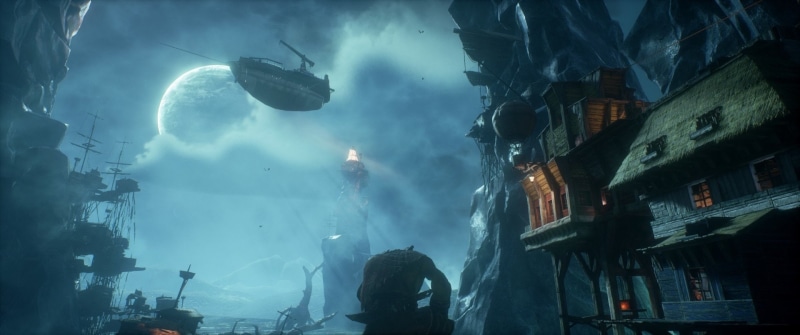 Video Game, 1080P, Moon, Styx: Shards Of Darkness, Night