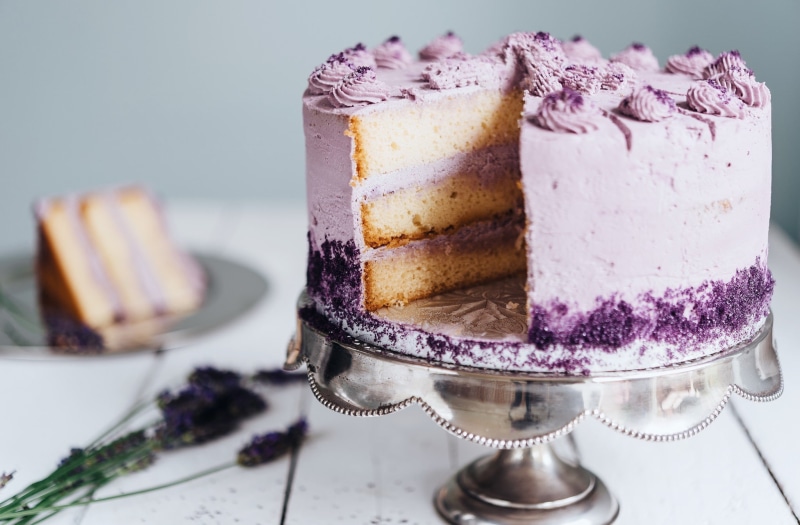 1080P, food, cake, sweets, violet