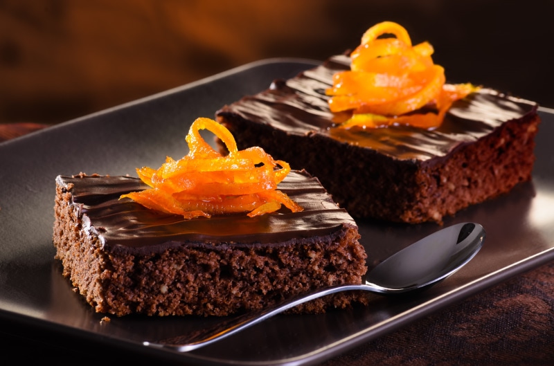 cream, eating utensil, food And Drink, cakes, ready-to-eat, chocolate, homemade, brown, sweet, fork, indoors, gourmet, baking, french food, dessert, 4K