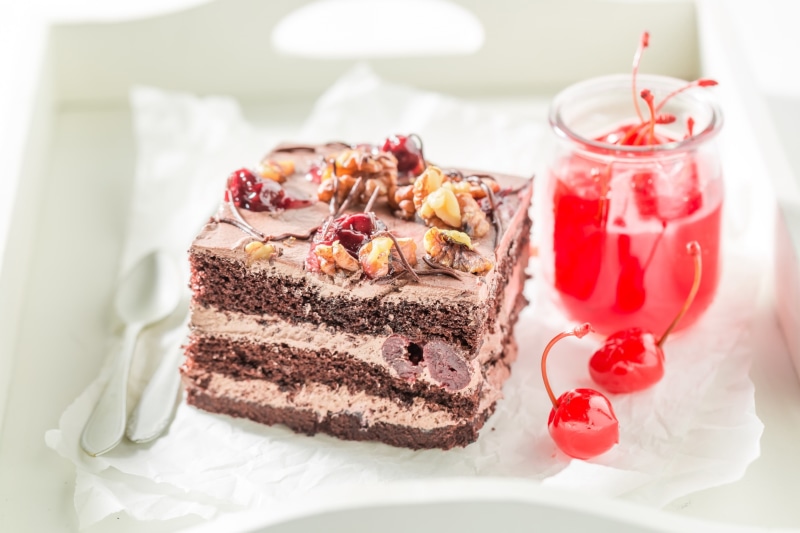 indoors, cherries, healthy eating, temptation, sweets, food, berry fruit, baked, freshness, red currant, sweet food, sweet, still life, breakfast, 2K