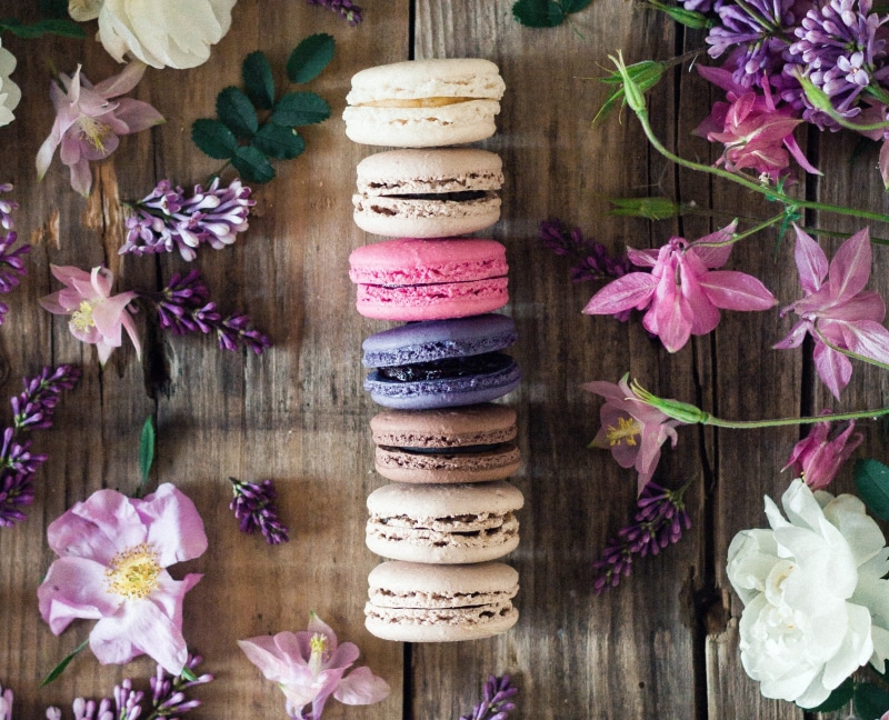 2K, Macaron, Flower, Sweets, Food