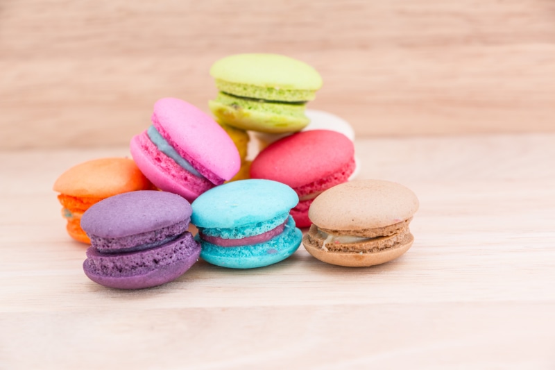colorful, dessert, french, sweet, 5K, cakes, macaron, macaroon