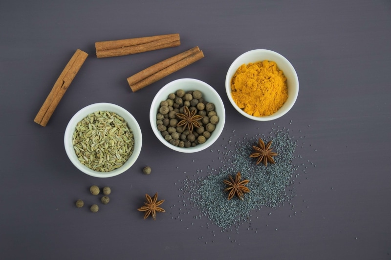 clove, still life, choice, powder, 4K, black peppercorn, pepper, cooking food, food, aroma, studio shot, spice, fennel, star anise, anise, no people, indoors