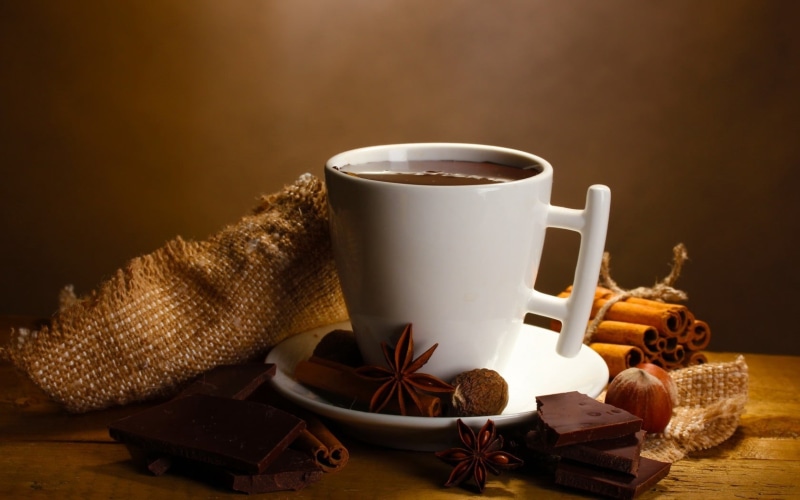 backgrounds, spice, espresso, gourmet, heat - Temperature, coffee - Drink, cinnamon, no people, coffee Cup, dessert, indoors, sweet Food, chocolate, rustic