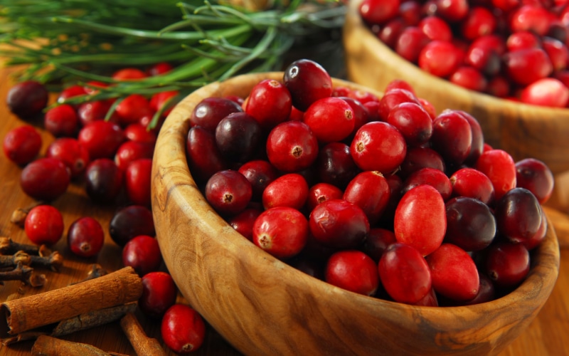 cinnamon, 5K, spices, dishes, table, red, cranberries, fruit