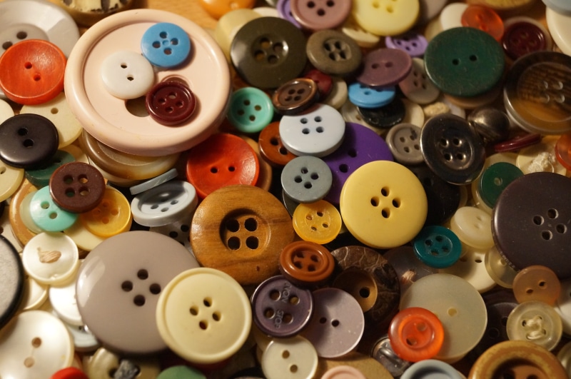 art and craft, 4K, no people, still life, sewing item, geometric shape, Buttons, multi colored, choice, handarbeiten, assorted, abundance, shape, button